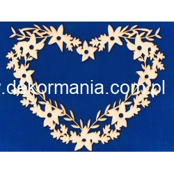 Serce,wianek,ażurowe   25x20cm     Ślub , Walentynki , Dzień Matki , Dla Mamy ,Babci , itp